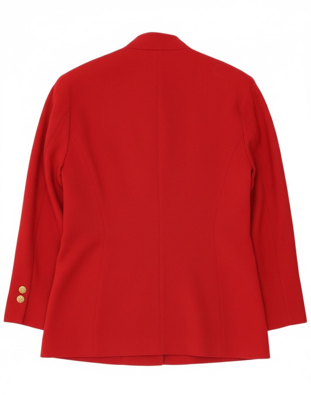 Vintage Γυναικείο Μπουφάν Blazer με 2 Κουμπιά IT 44 Μέτριο κόκκινο παρθένο μαλλί