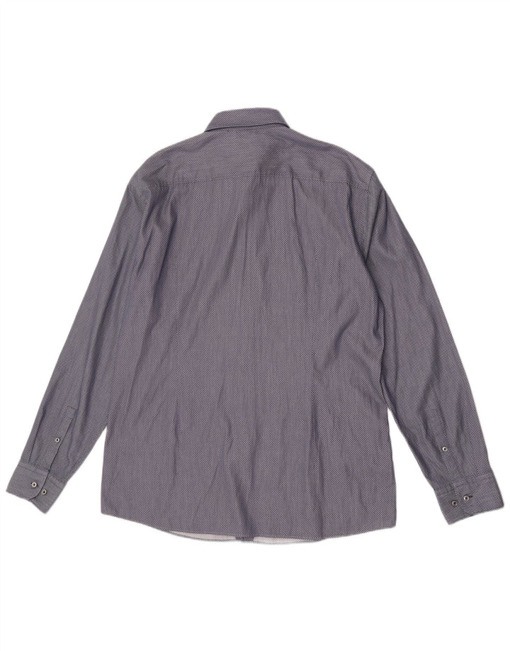 Ανδρικό πουκάμισο Hugo Boss Slim Fit Size 17 43 XL Blue Check