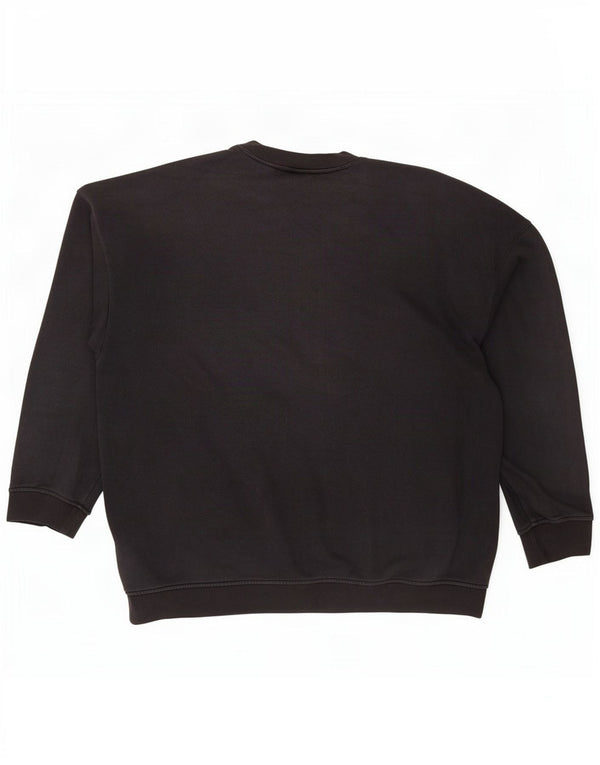 Ανδρικό γραφικό φούτερ Adidas Jumper μεγάλο μαύρο βαμβακερό