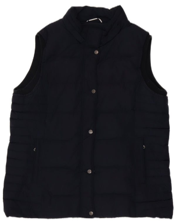 Crew Clothing Γυναικείο κανονικό γιλέκο UK 16 Large Navy Blue Polyester