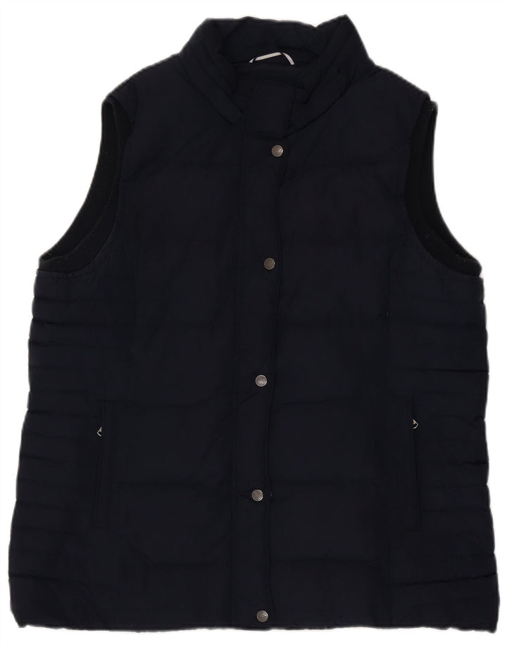 Crew Clothing Γυναικείο κανονικό γιλέκο UK 16 Large Navy Blue Polyester