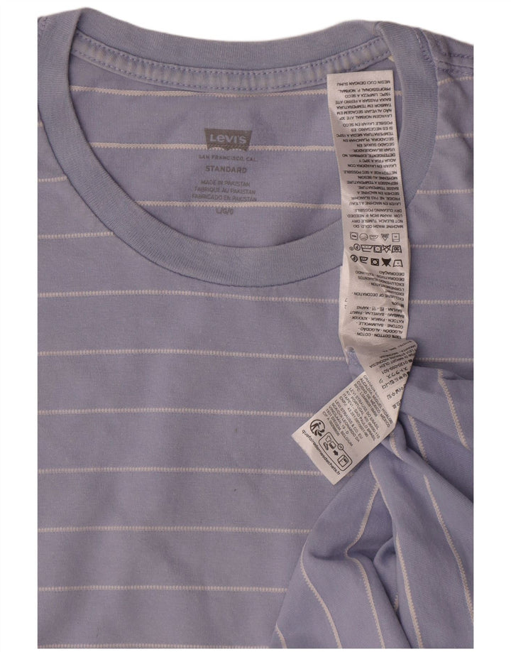 Ανδρικό T-Shirt Levi's Top Large Blue ριγέ βαμβακερό