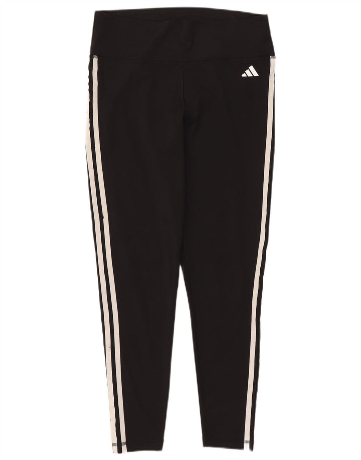 Γυναικεία κολάν Aeroready ADIDAS UK 16/18 μεγάλο μαύρο πολυεστέρα