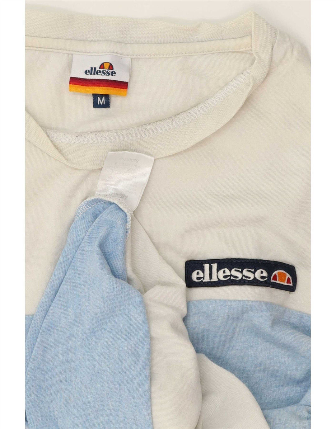 Ανδρικό T-Shirt Ellesse Τοπ μεσαίου λευκού χρώματος βαμβακερό