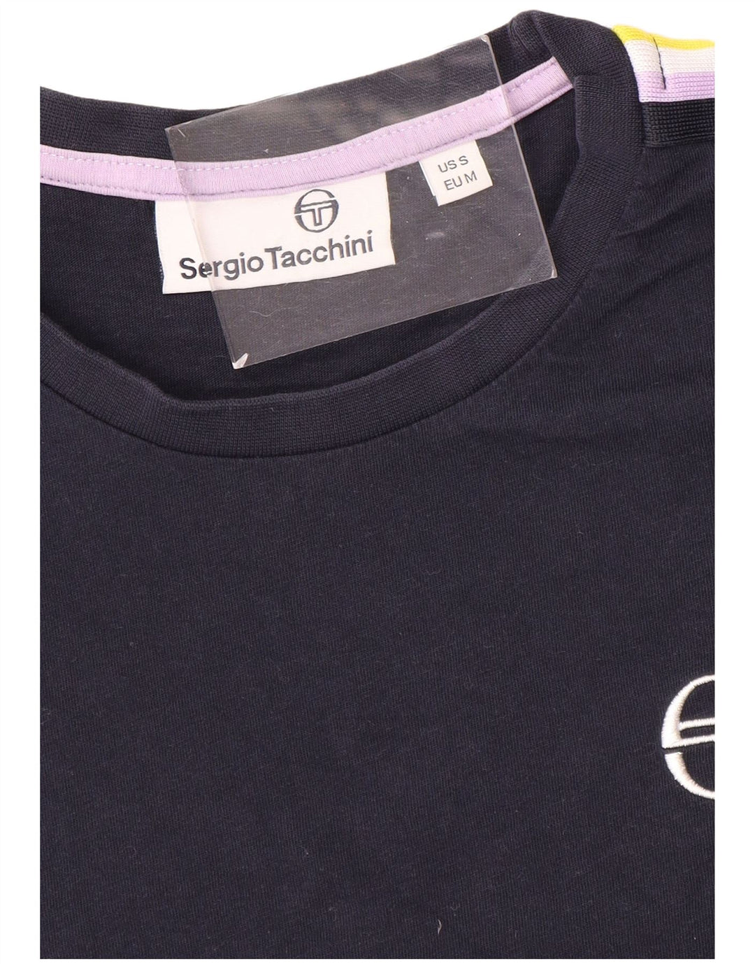 SERGIO TACCHINI Ανδρικό T-Shirt Top Small Navy Blue Colourblock