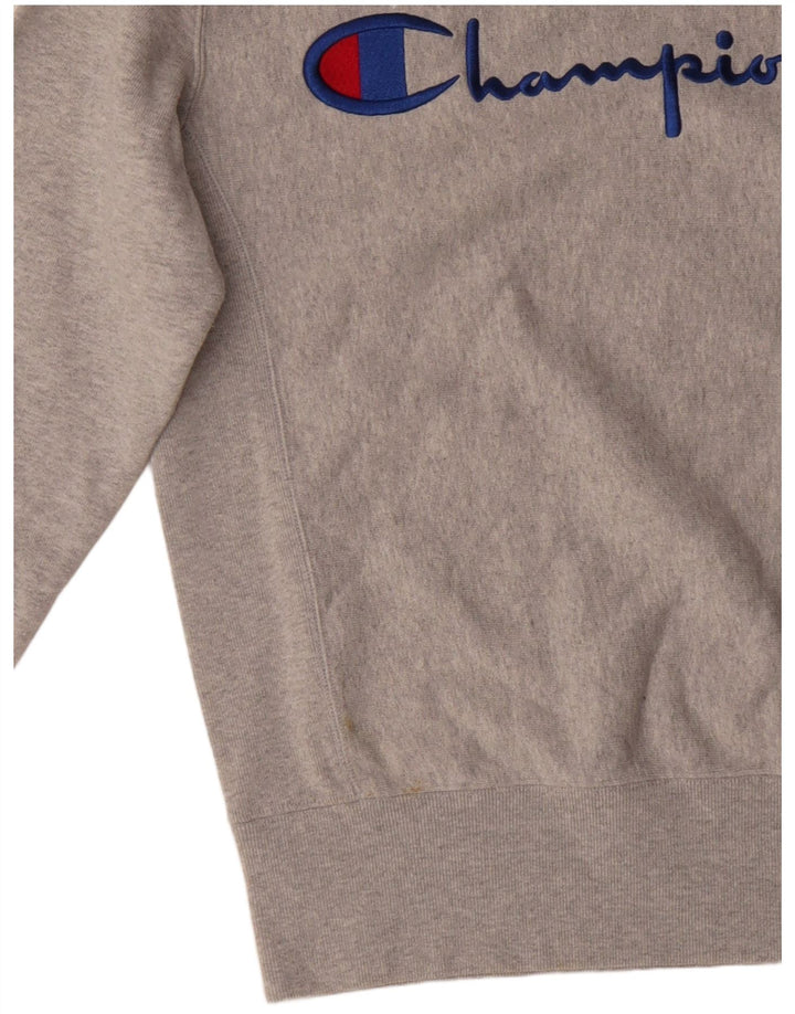 Ανδρικό γραφικό φούτερ Champion από βαμβακερό γκρι μικρό