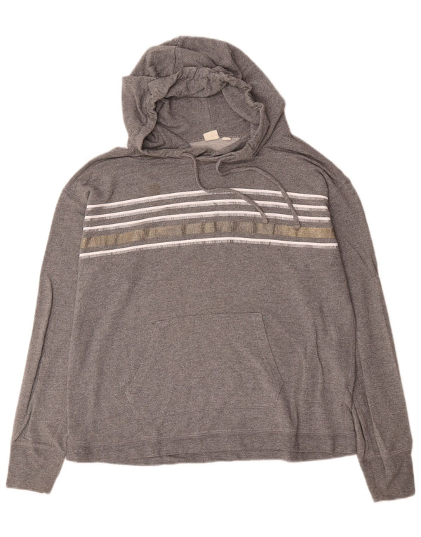 Ανδρικό Gap Loose Fit Hoodie Jumper Μικρή γκρι ριγέ βισκόζη