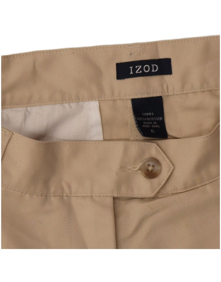 IZOD Γυναικείο σορτς Chino με καρφίτσα US 6 Medium W28 Beige Polyester