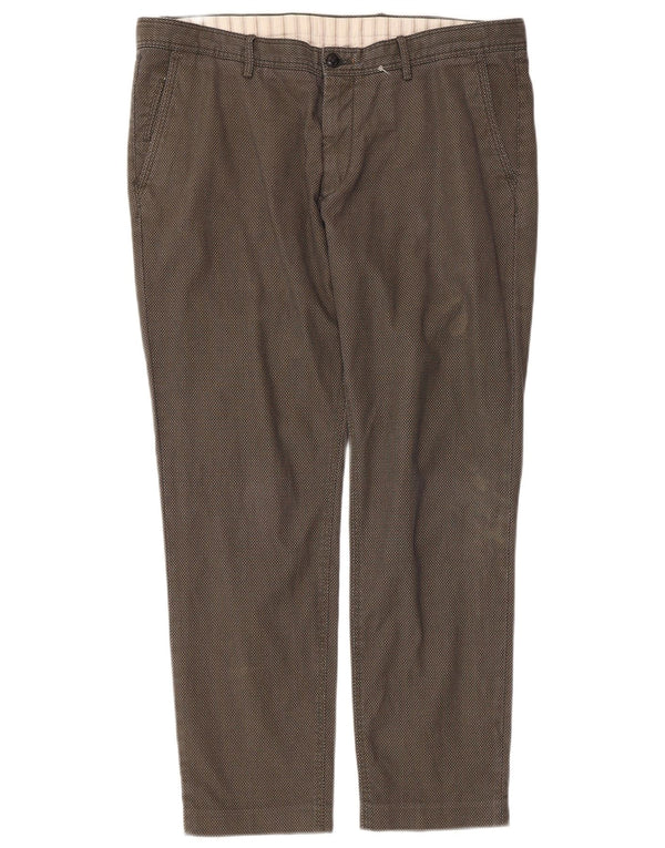 Ανδρικό παντελόνι Chino Massimo Dutti EU 46 XL W36 L28 Khaki Check