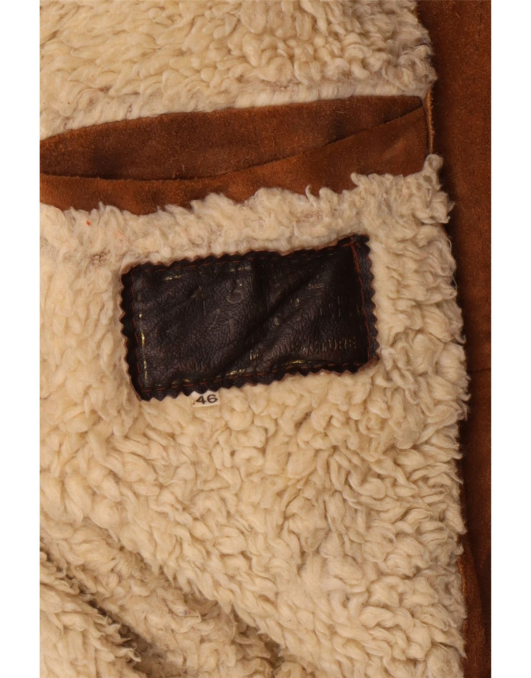 Γυναικείο Shearling Jacket VINTAGE IT 46 Large Brown Δερμάτινο