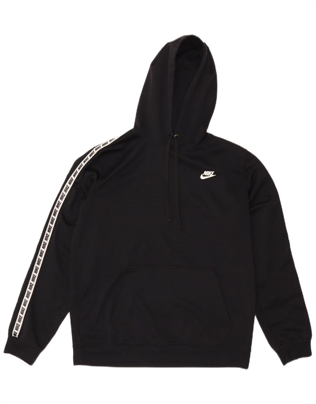 Ανδρικά γραφικά κουκούλα Nike, μεσαίο μαύρο πολυεστέρας