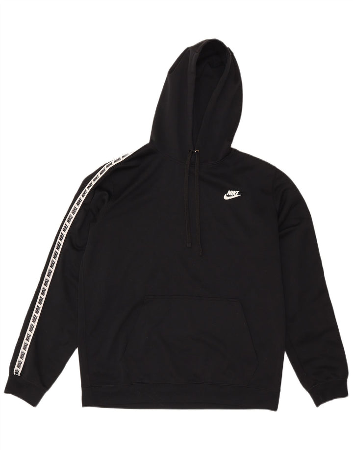 Ανδρικά γραφικά κουκούλα Nike, μεσαίο μαύρο πολυεστέρας