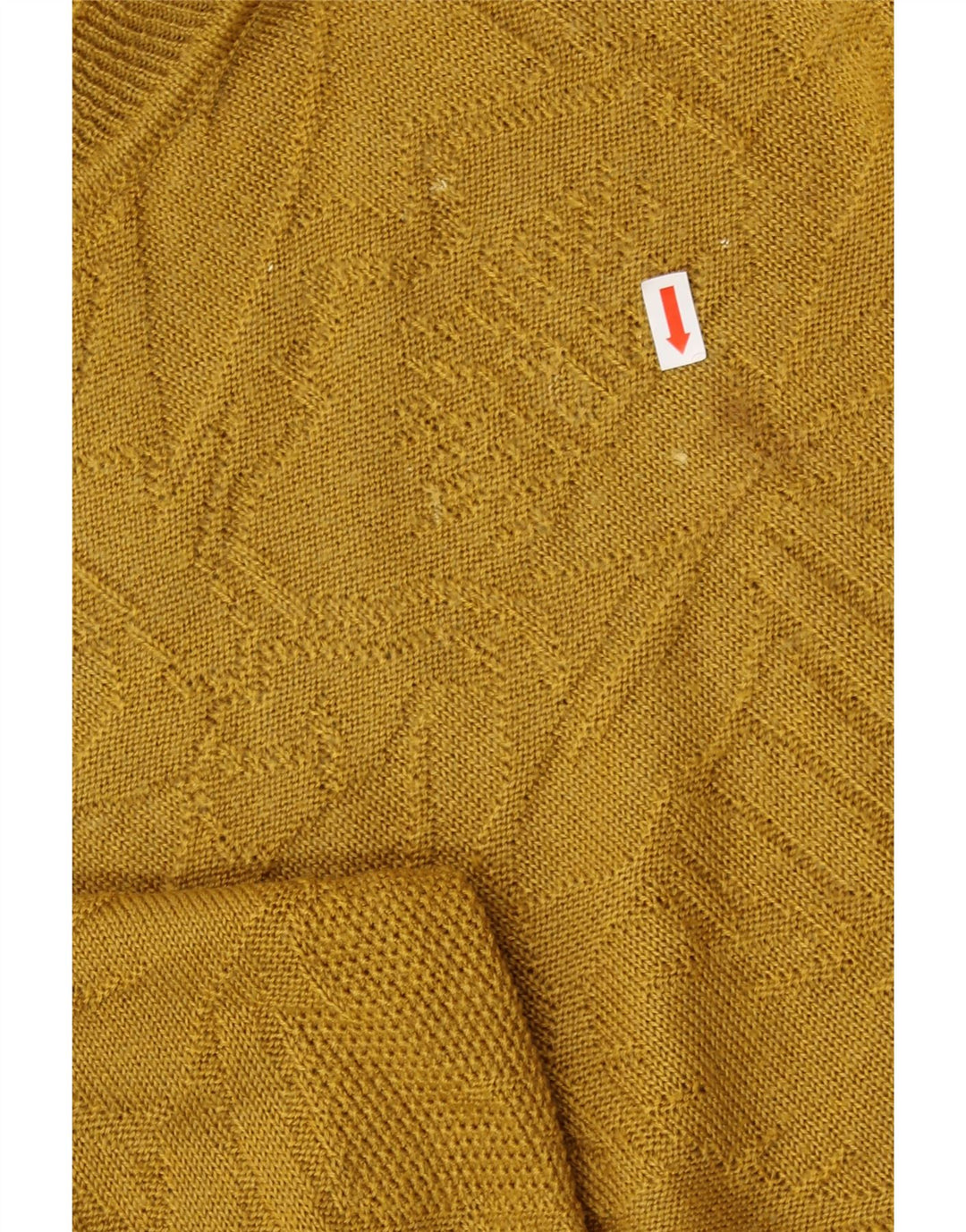 Γυναικείο πουλόβερ με λαιμόκοψη VINTAGE UK 14 Medium Yellow