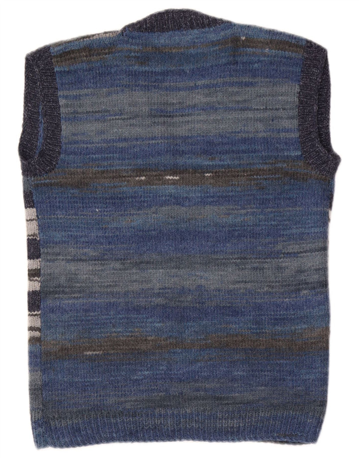 Vintage ανδρικό γιλέκο Tank Top Μικρό μπλε ριγέ