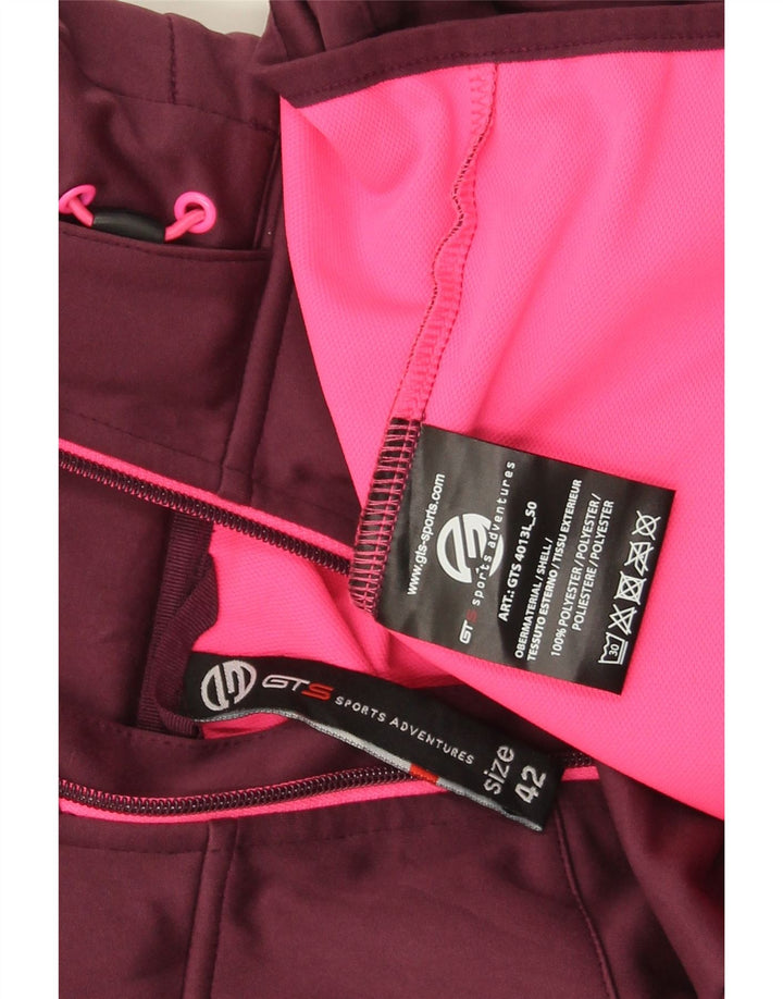 Vintage Γυναικείο Αντιανεμικό Μπουφάν IT 42 Medium Burgundy Polyester
