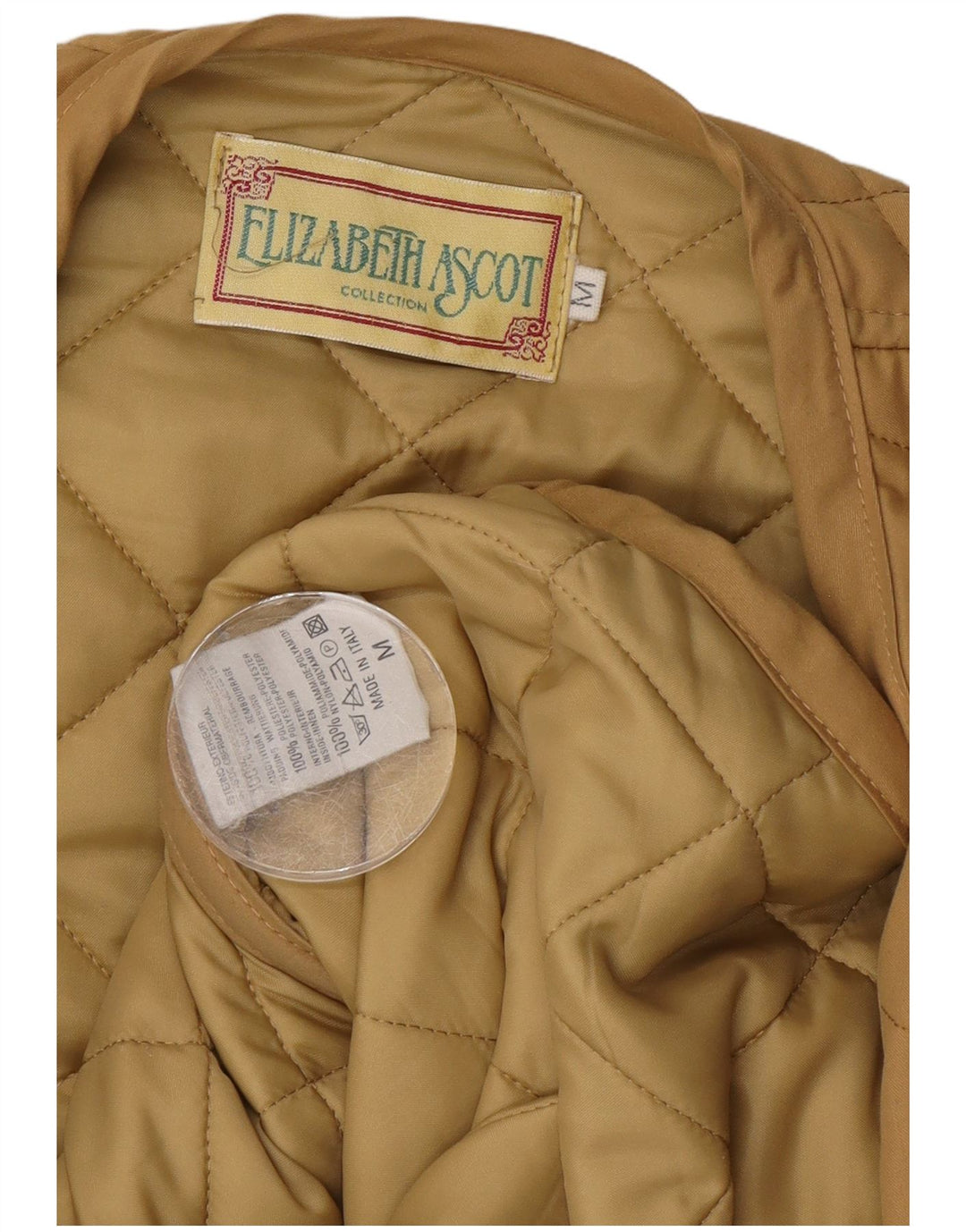 Elizabeth Ascot γυναικείο καπιτονέ Gilet UK 14 μεσαίο μπεζ πολυεστέρας