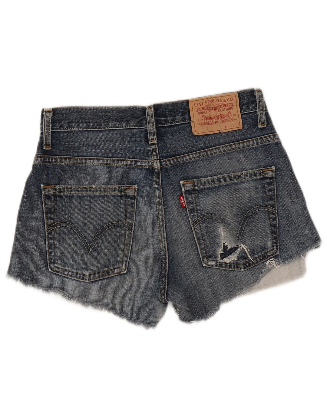 Γυναικείο Σορτς Levi's 507 Τζιν W29 Βαμβακερό μεσαίο μπλε