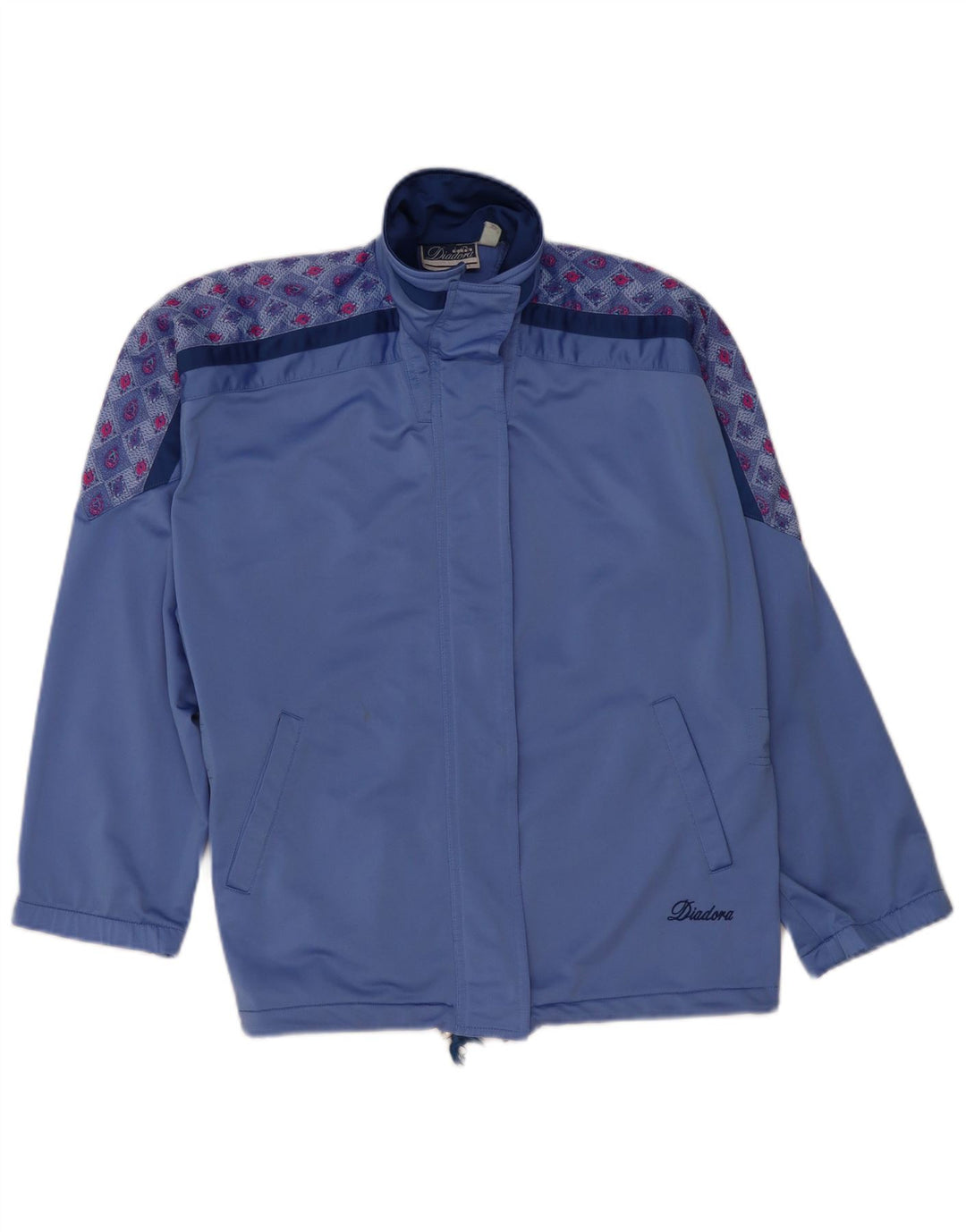 Diadora Γυναικεία φόρμα Oversized Top Jacket IT 42 Medium Blue Floral