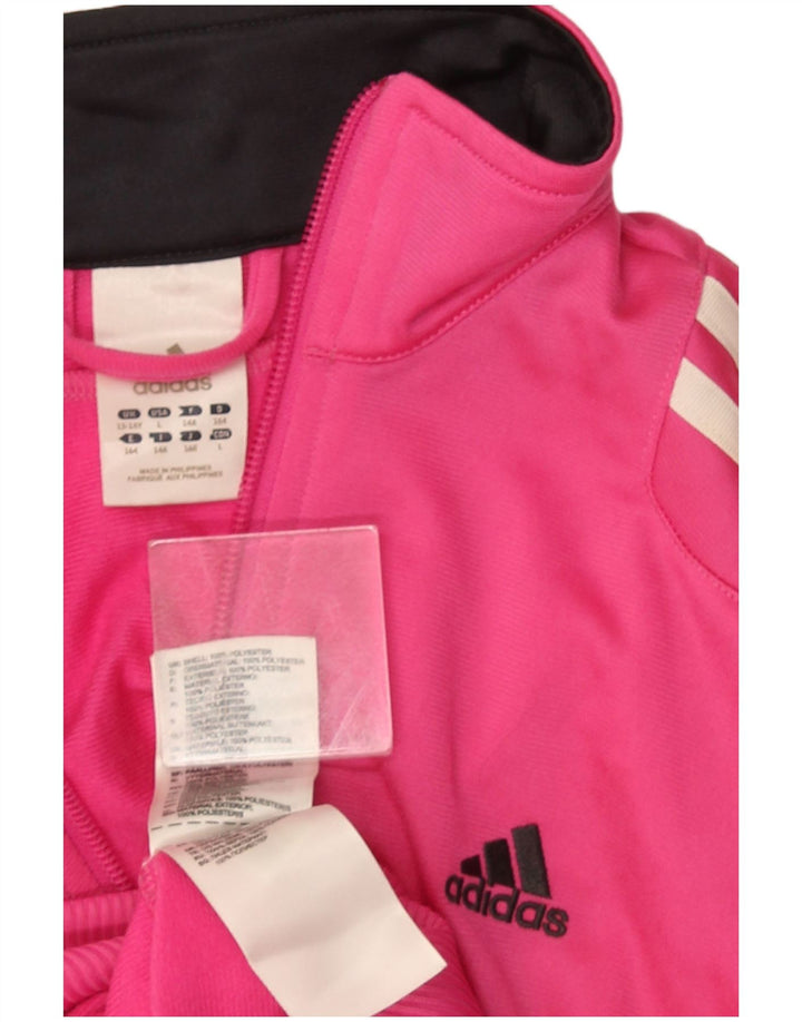 Κορίτσια αθλητική φόρμα Adidas Top Jacket 13-14 Years Pink Polyester