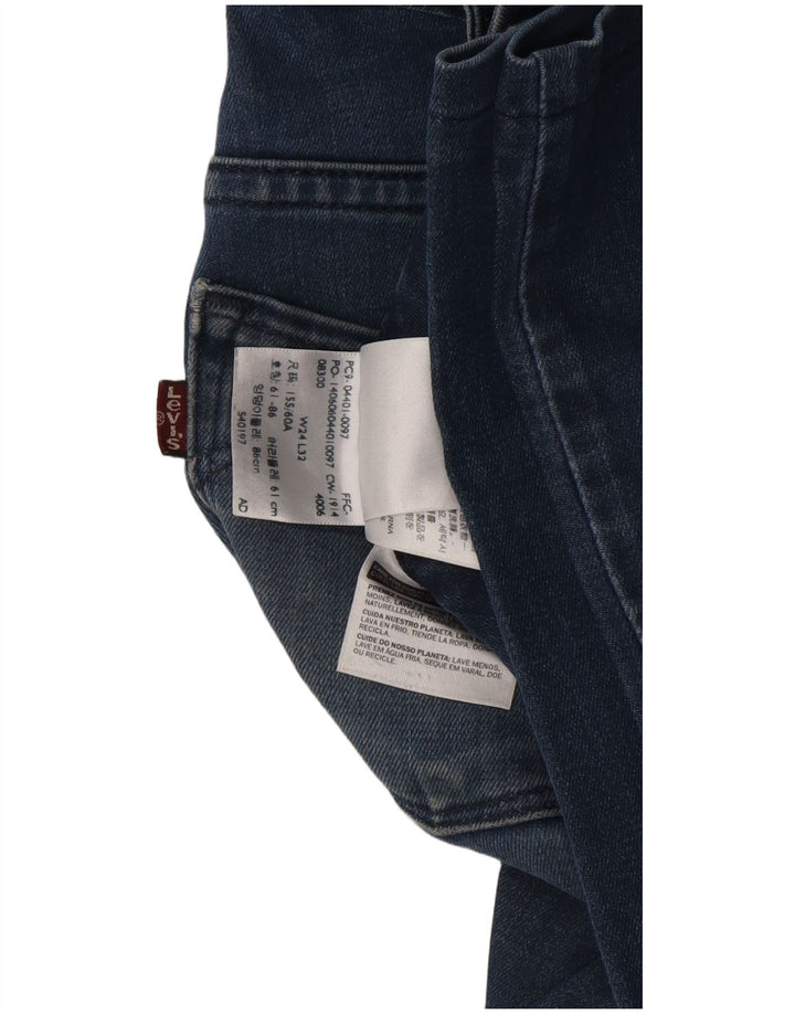 Γυναικείο Levi's Slight Curve Ψηλό ύψος τζιν W24 L28 μπλε βαμβακερό