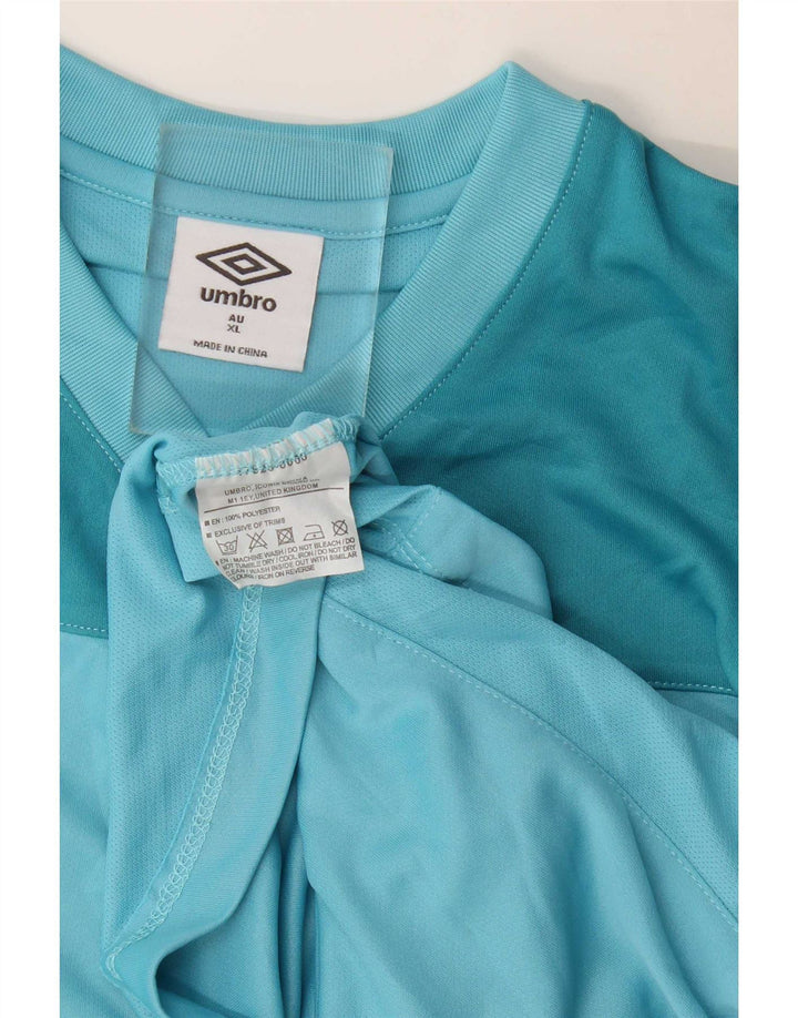 Ανδρικό γραφικό T-Shirt Umbro Top XL Blue Colourblock Πολυεστέρας