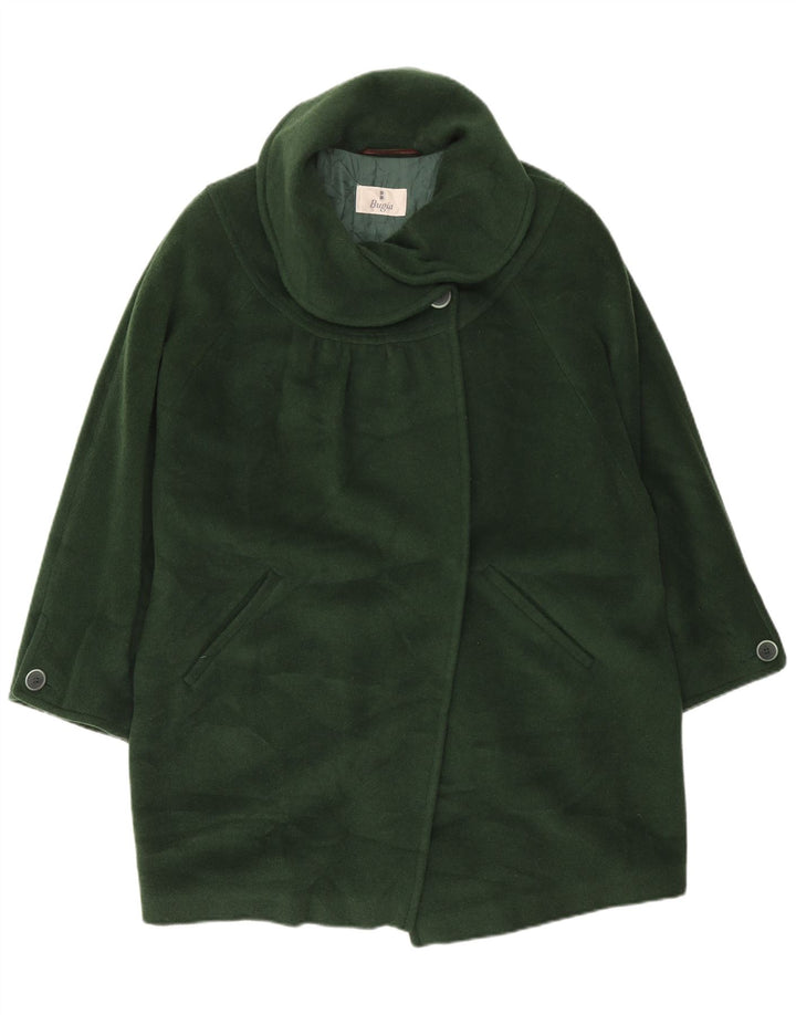 Vintage Γυναικείο Oversized Πανωφόρι UK 18 XL Πράσινο μαλλί