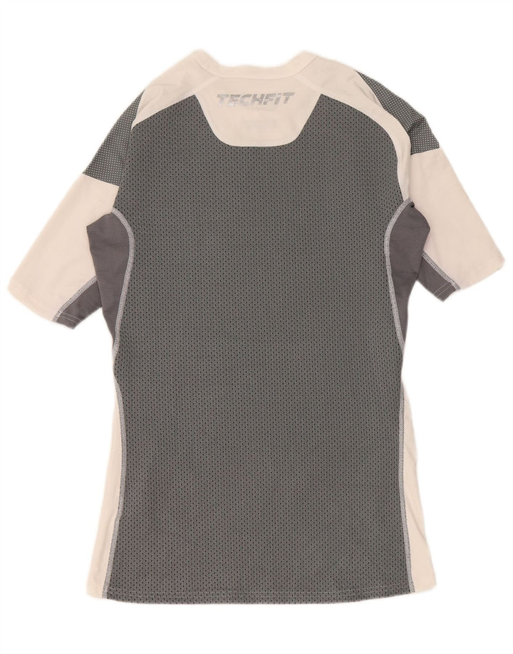 Ανδρικό μπλουζάκι με γραφικό συμπίεση Adidas Top Large White Colourblock