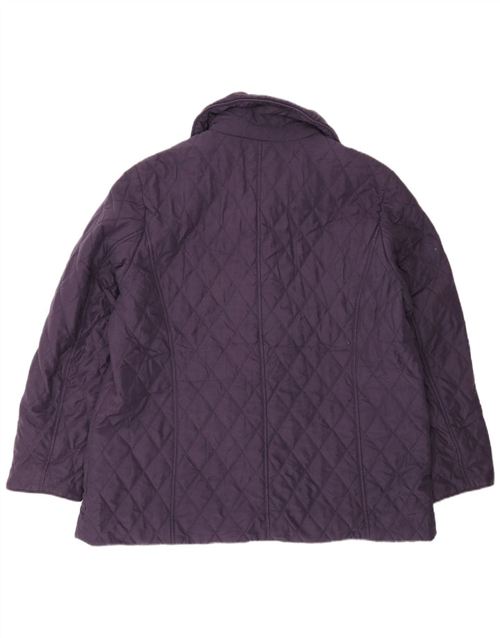 Marks & Spencer Γυναικείο Καπιτονέ μπουφάν UK 16 Large Purple Polyester