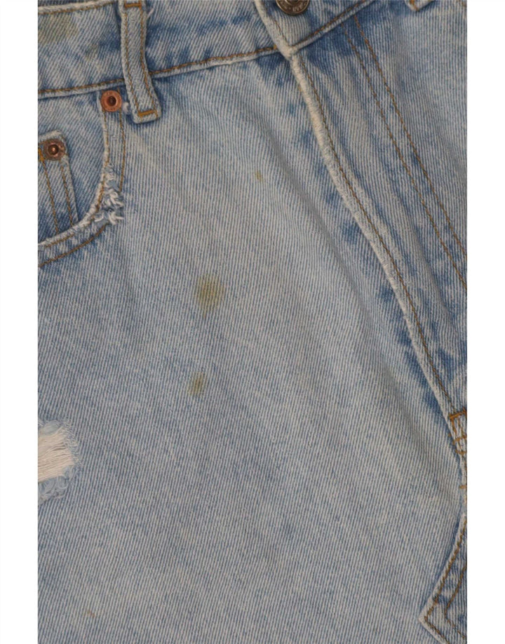Zara Γυναικεία Μίνι Τζιν Φούστα Μεσαία W28 Μπλε Βαμβακερή