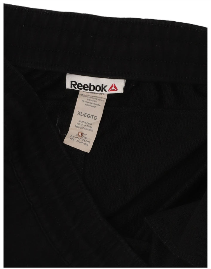 Ανδρική φόρμα REEBOK Παντελόνι Joggers XL Μαύρο βαμβακερό