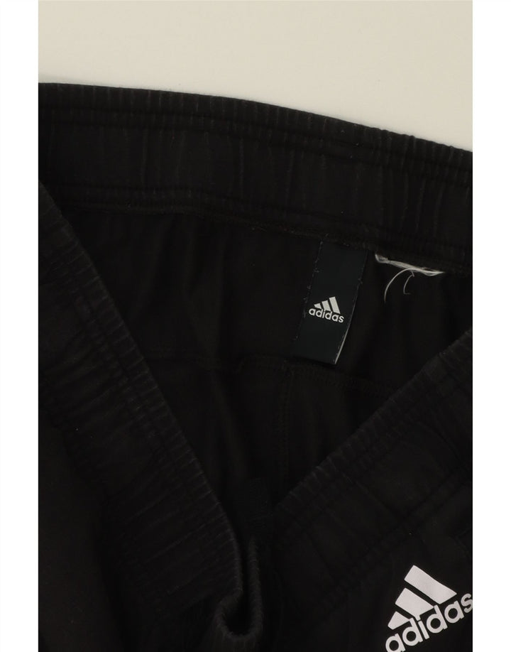 ADIDAS Womens Tracksuit Trousers Joggers Large  Black Vintage Adidas and Second-Hand Adidas from Messina Hembry 