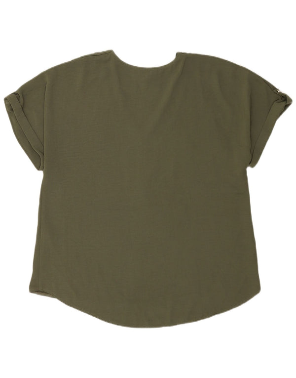 Lipsy Γυναικεία Oversized Μπλούζα Top UK 16 Large Green Polyester