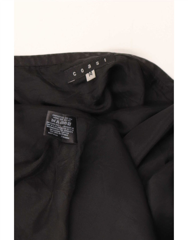 Coast Γυναικεία Bubble Φούστα UK 14 Large W32 Grey Silk