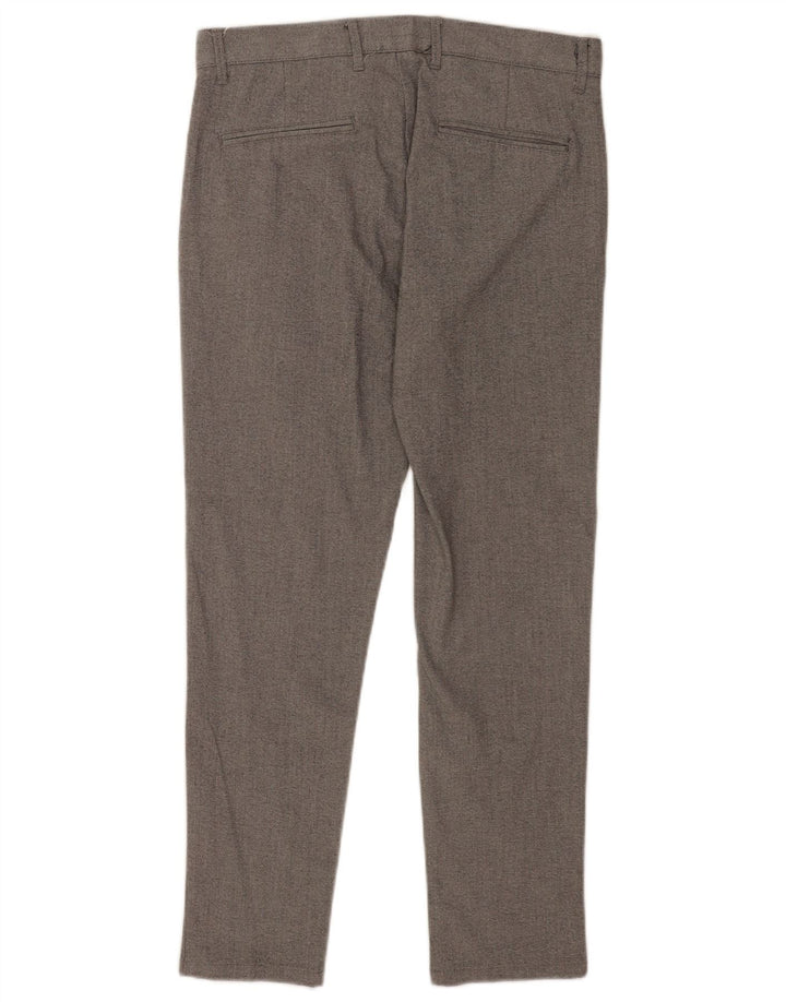 Zara Ανδρικό παντελόνι Chino Slim EU 38 Small W30 L27 Grey Polyester