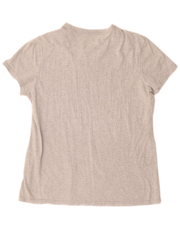 Γυναικείο γραφικό μπλουζάκι Adidas Top UK 18 XL Γκρι βαμβακερό