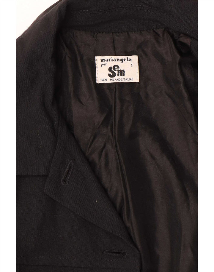 Vintage γυναικείο μπουφάν blazer UK 10 Small Black