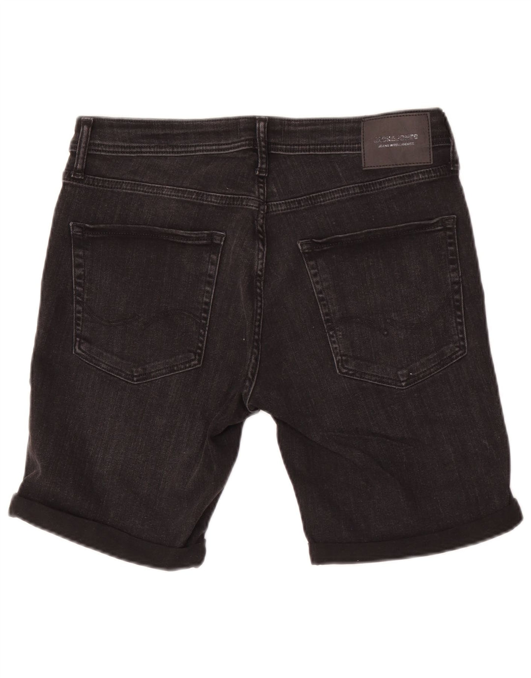 Jack & Jones Ανδρικό τζιν σορτς μεσαίο W32 μαύρο βαμβακερό