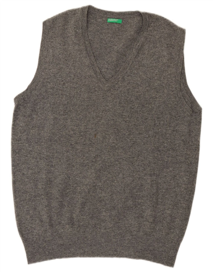Ανδρικό γιλέκο Benetton Tank Top Medium Grey