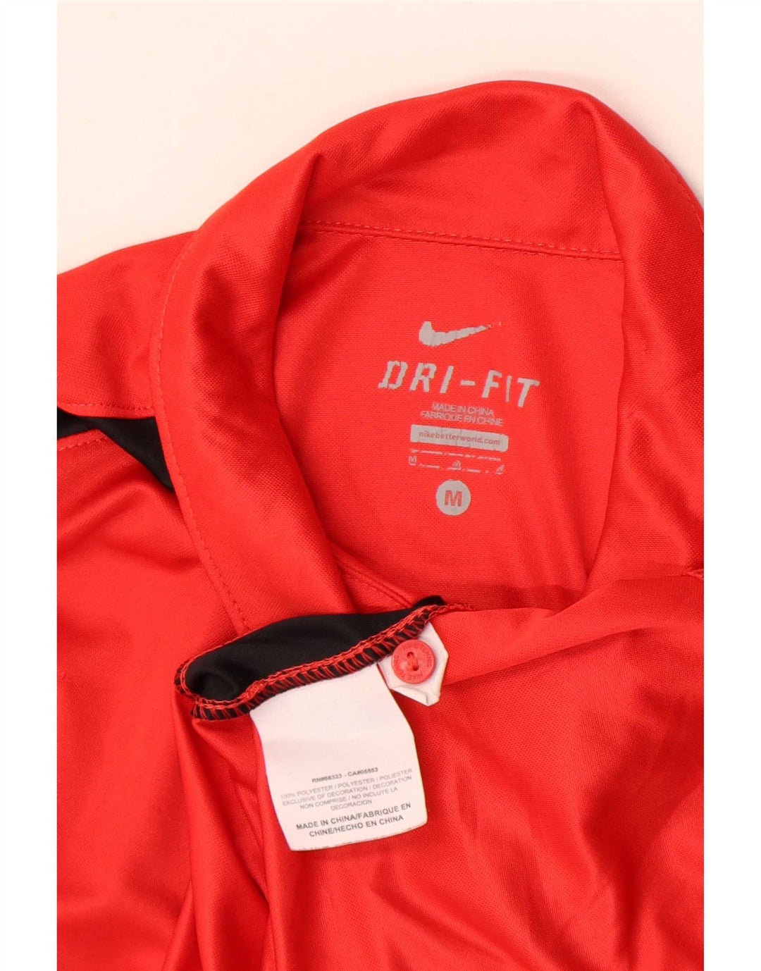 Ανδρικό μπλουζάκι Nike Dri Fit Polo Medium Red Colorblock Πολυεστέρας