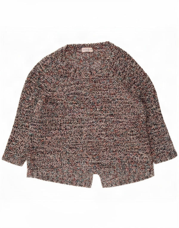 Marks & Spencer Womens Boat Neck Jumper Sweater UK 14 Large Multicoloured
