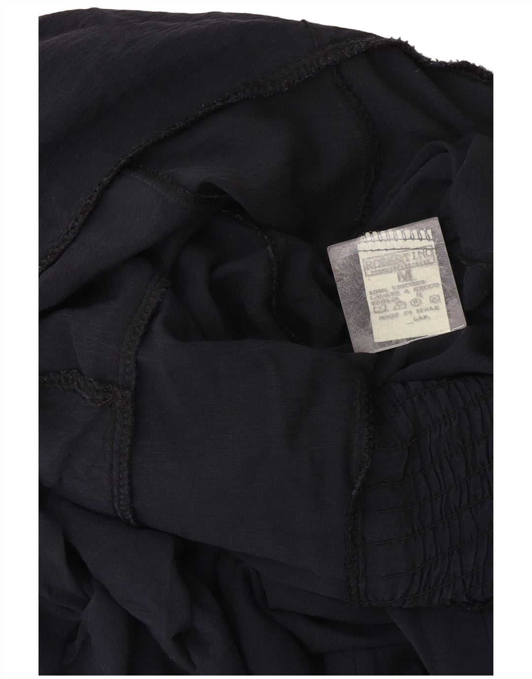 Vintage Γυναικείο Maxi Sundress UK 12 Medium Navy Blue Viscose