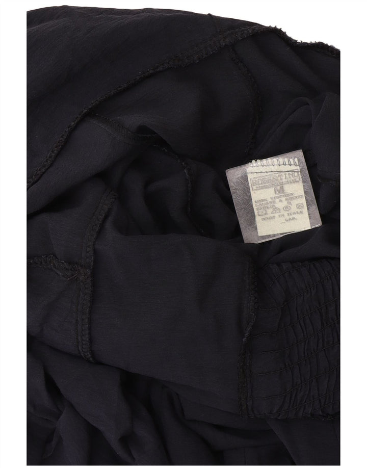 Vintage Γυναικείο Maxi Sundress UK 12 Medium Navy Blue Viscose