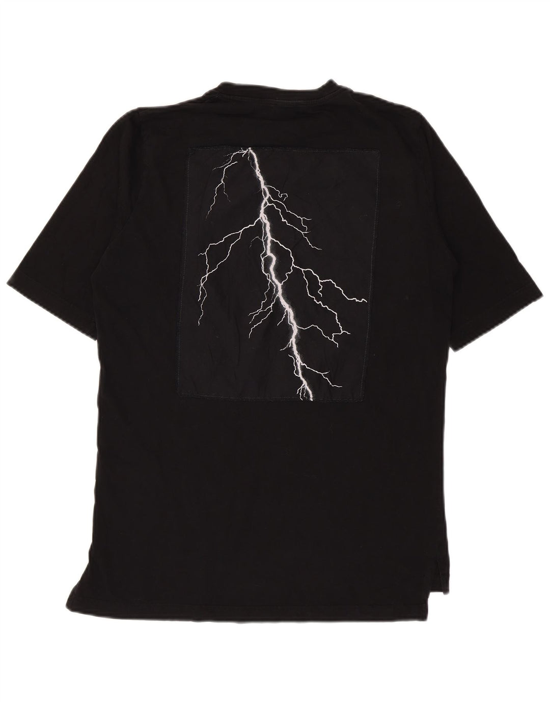Diesel Ανδρικό γραφικό T-Shirt Top Μικρό μαύρο βαμβακερό