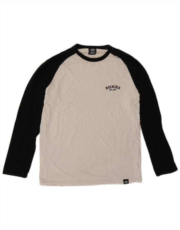 Dickies Ανδρικό μακρυμάνικο μπλουζάκι μεγάλο λευκό βαμβακερό