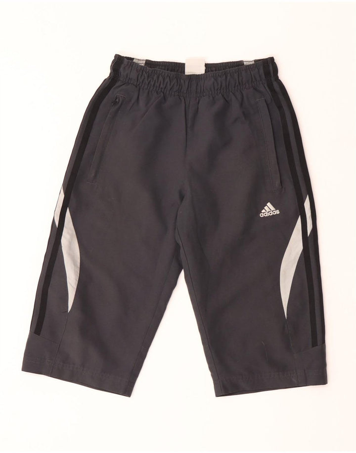 Αθλητικά σορτς Adidas Boys Bermuda 9-10 ετών γκρι πολυεστέρας