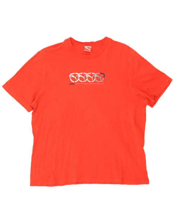 Ανδρικό γραφικό μπλουζάκι Puma Top 2XL Πορτοκαλί