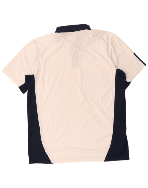 Ανδρικό πουκάμισο Adidas Climacool Polo σε μεγάλο λευκό χρώμα, βαμβακερό