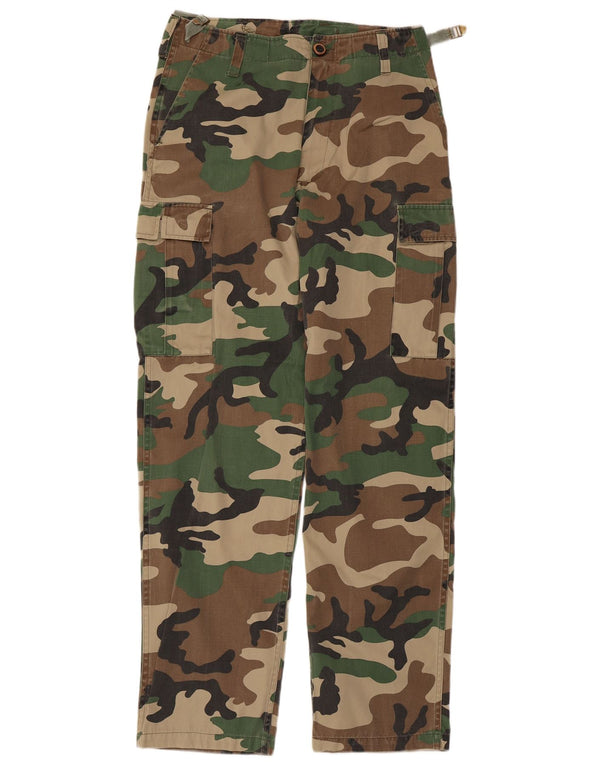 VINTAGE Ανδρικό Παντελόνι Cargo Medium W32 L31 Khaki Camouflage Polyester