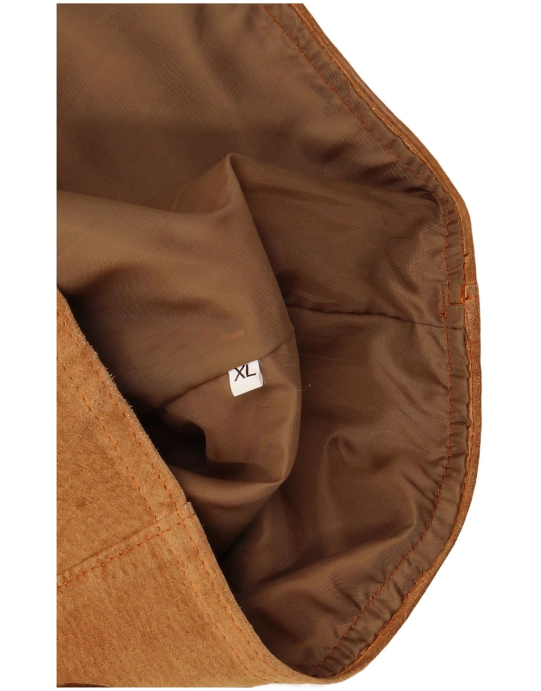 VINTAGE Γυναικείο Suede Gilet UK 18 XL Καφέ