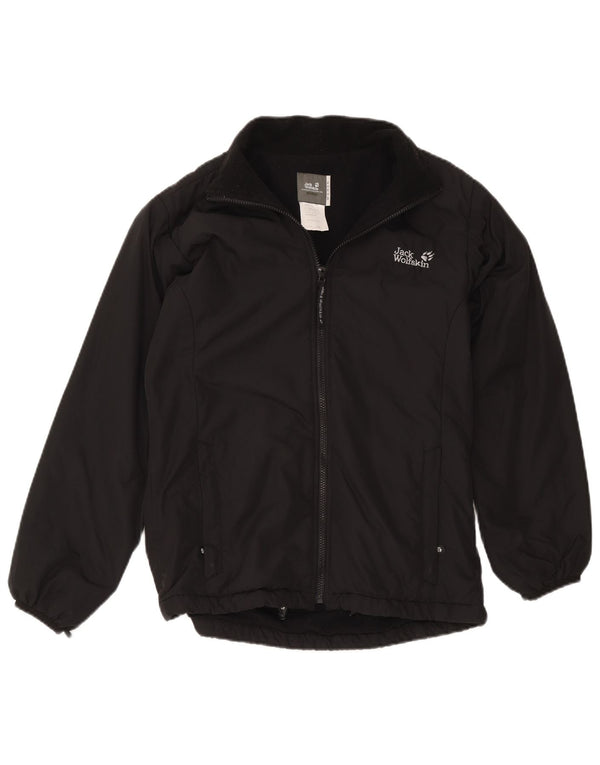 Jack Wolfskin Γυναικεία επένδυση Windbreaker Jacket UK 12 Medium Black Polyester